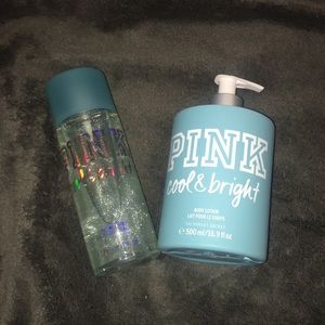 Cool & Bright PINK Victoria Secret spray & lotion